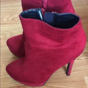 Chinese laundry red booties